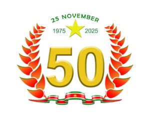 Viering 50 jaar onafhankelijkheid Suriname. Srefidensi